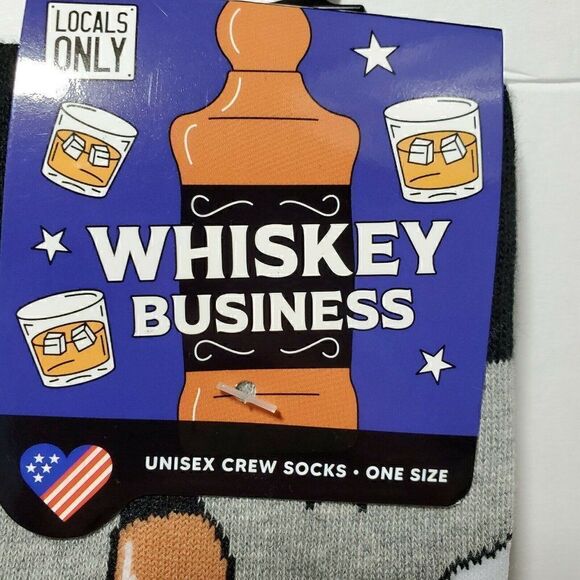 Locals Only Crew Socks Tennessee Whiskey Business - Picture 3 of 9